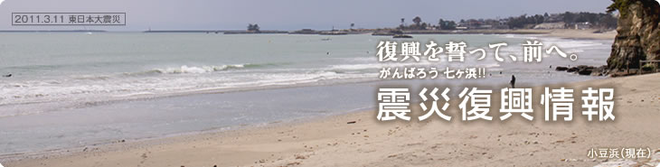 復興を誓って、前へ。がんばろう!! 七ヶ浜:震災復興情報